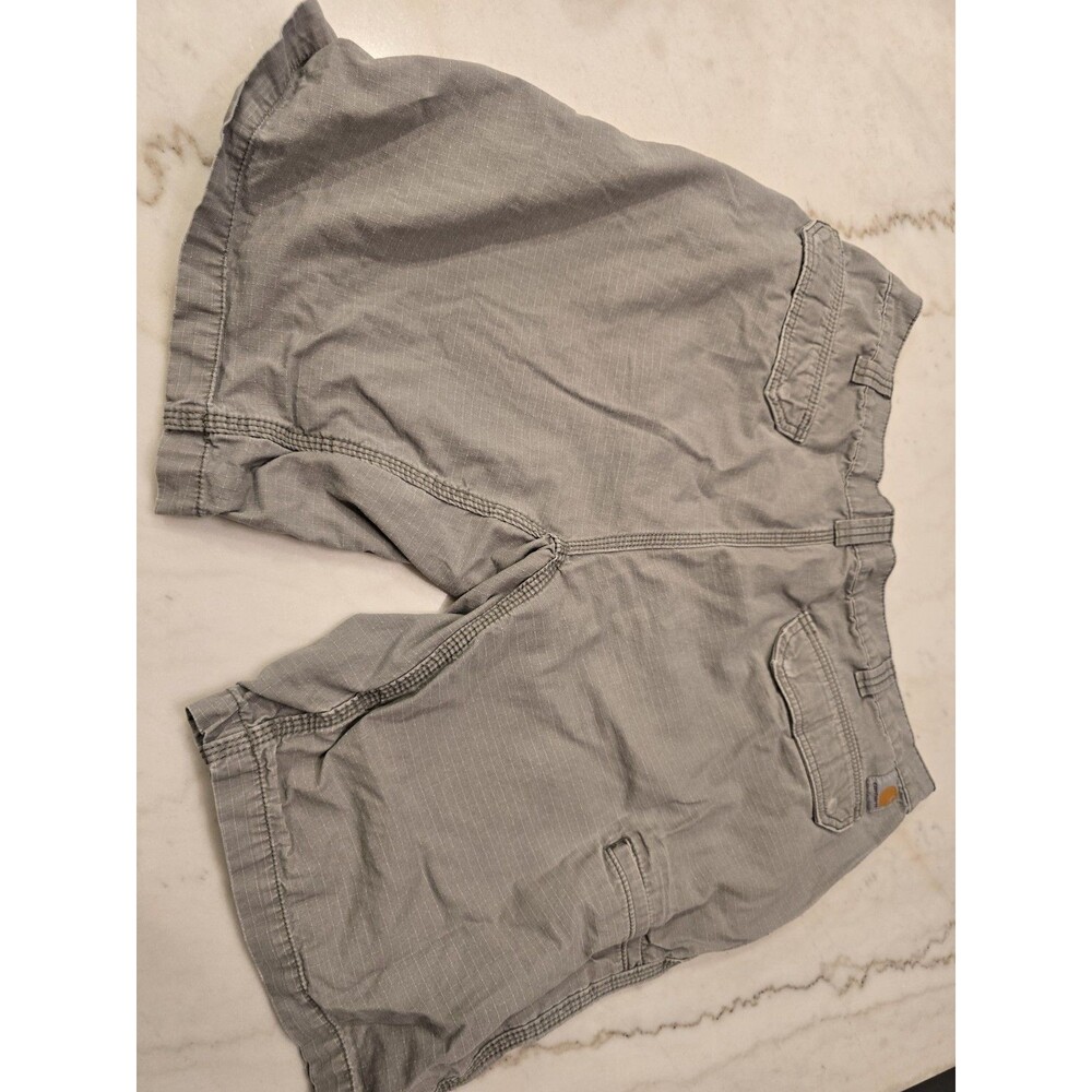 Lot of 2 Carhartt Ripstop Mens Size 38 Shorts Gray and Khaki Relaxed Fit Outdoor - Picture 11 of 11